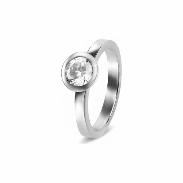 JETTE Damenring SOLITAIRE 86505339 925er Silber rhodiniert