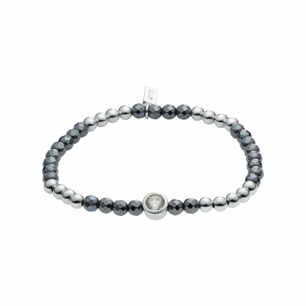 JETTE Armband SOLITAIRE 87096858 925er Silber rhodiniert