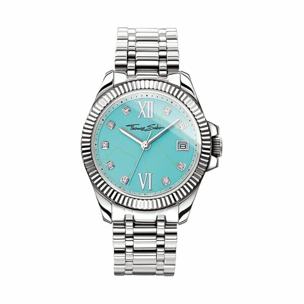 Thomas Sabo Damenuhr Sterling Silver WA0317-201-215-33 mm Edelstahl