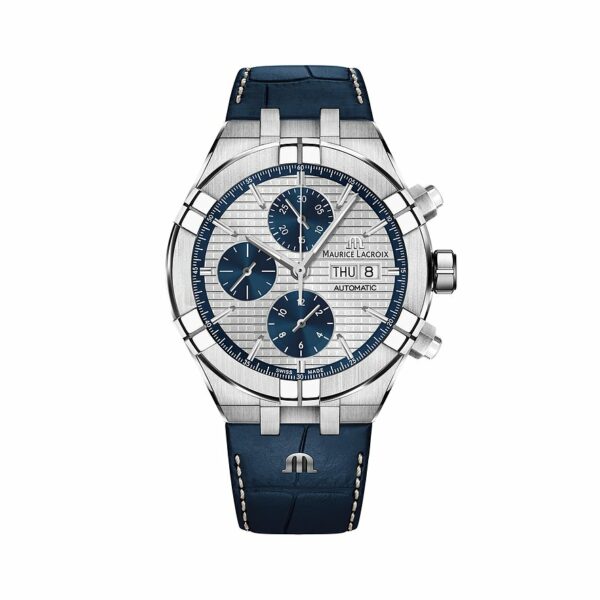 Maurice Lacroix Herrenuhr Aikon Chronograph Day Date AI6038-SS001-131-1 Edelstahl