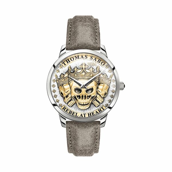 Thomas Sabo Herrenuhr Rebel at heart WA0356-273-207-42 mm Edelstahl