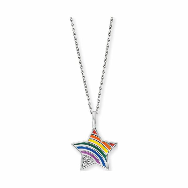 Engelsrufer Kette HEN-STAR-RAINBOW 925er Silber