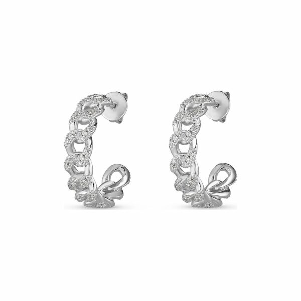 JETTE Creolen GLITTER CHAIN 88335961 925er Silber