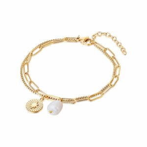 Valero Pearls Armband 50100130 Edelstahl