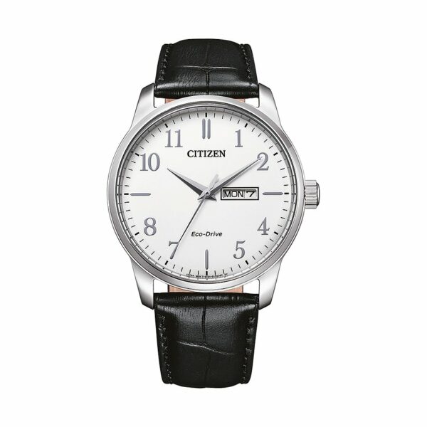 Citizen Herrenuhr Leder Sport Eco Drive BM8550-14AE Edelstahl