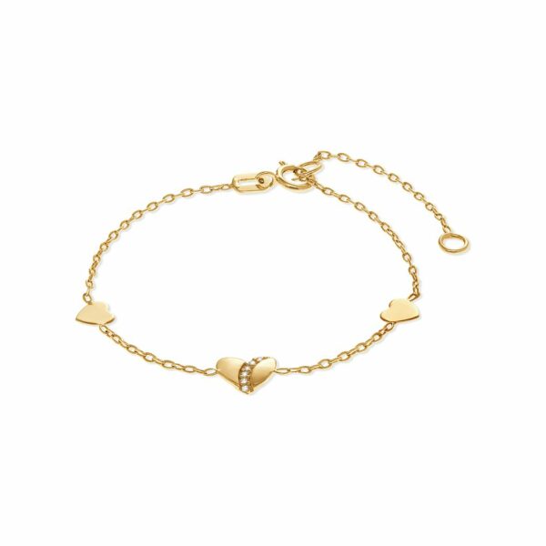 FAVS Armband 88443055 375er Gelbgold