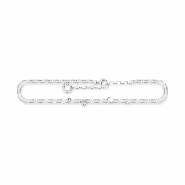 Thomas Sabo Fußkette Charming AK0040-051-14-L27V 925er Silber