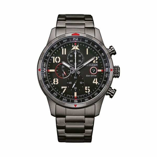 Citizen Chronograph Eco Drive CA0797-84E Edelstahl