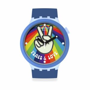 Swatch Unisexuhr SB03N105 Kunststoff