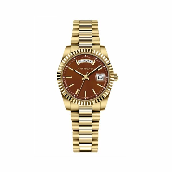 Watchpeople Damenuhr Brown Sugar Stella WP BSL080-01 Edelstahl