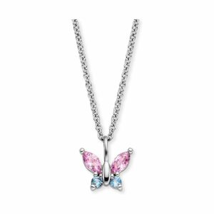 Engelsrufer Kinderkette HEN-BUTTERFLY1-ZI 925er Silber